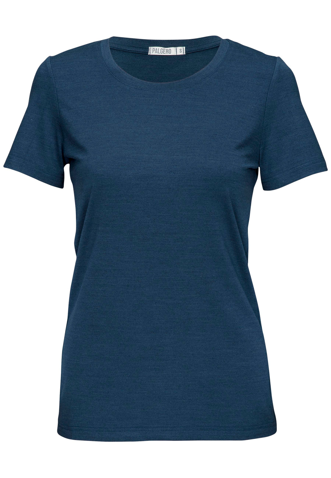 Birta Merino T-Shirt Damen - blau meliert