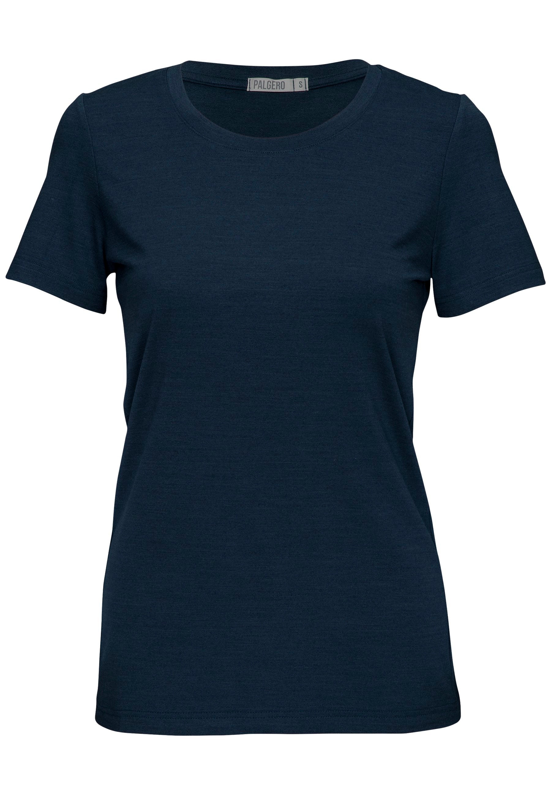 Birta Merino T-Shirt Damen - marineblau