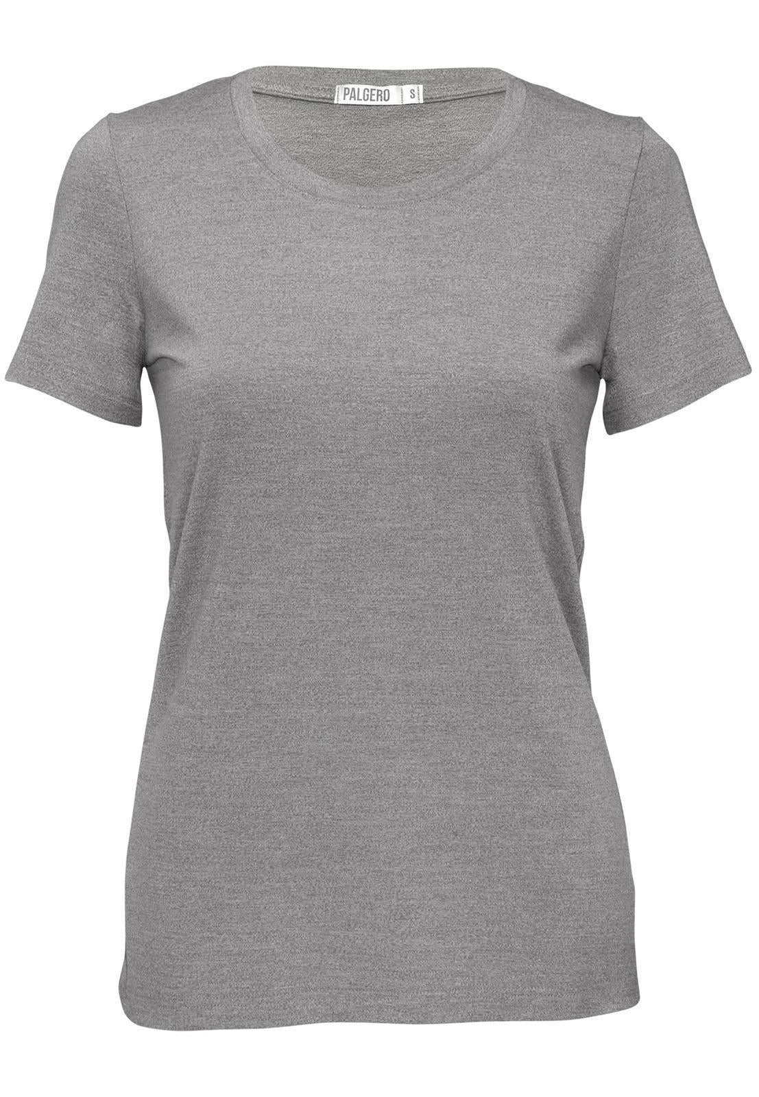 Birta Merino T-Shirt Damen - hellgrau meliert