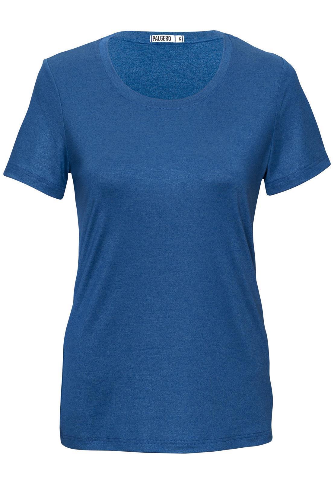 Birta Merino T-Shirt Damen - azurblau