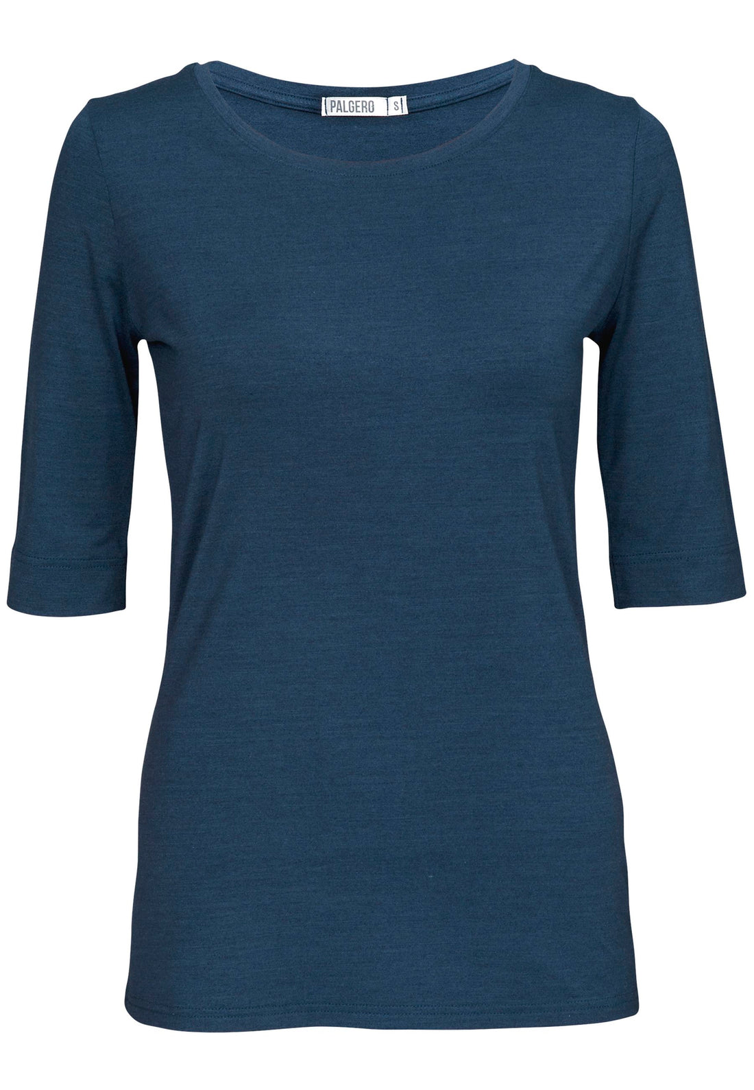 Liv Merino T-Shirt 3/4 Arm Damen - blau meliert