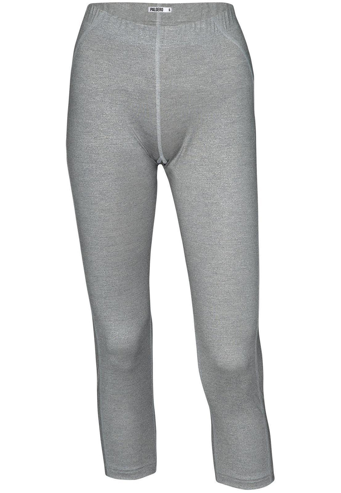 Jonna Merino Untershose 3/4 Damen - hellgrau meliert